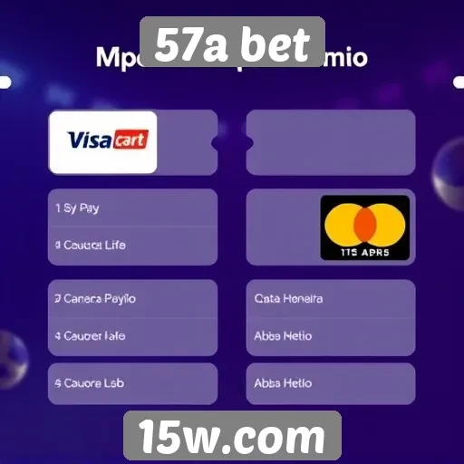 Métodos de pagamento aceitos na 57a bet